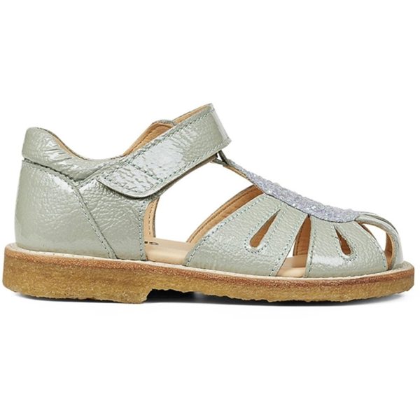 Angulus Sandal M. Kardborreband Mint Mint glitter on Sale