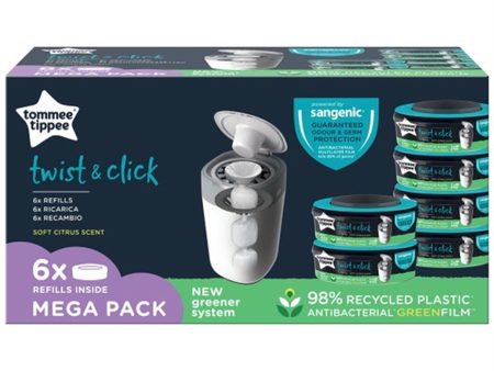 Tommee Tippee Twist & Click Refill 6-Pack Discount