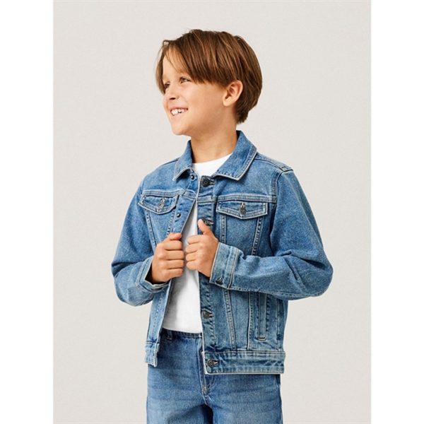 Name it Medium Blue Denim Jack Denim Jacka Noos For Sale