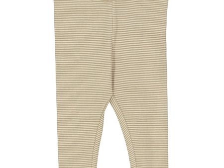 Wheat Warm Stone Stripe Jersey Leggings Hot on Sale