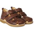 Angulus Sandal M. Kardborreband Mellan Brun Online Hot Sale