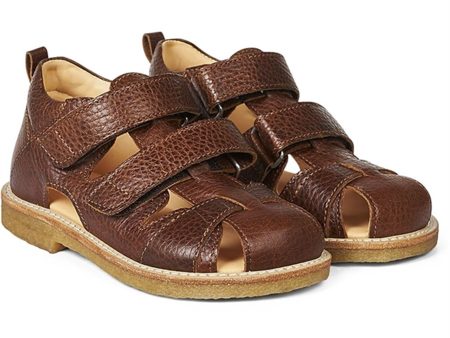 Angulus Sandal M. Kardborreband Mellan Brun Online Hot Sale