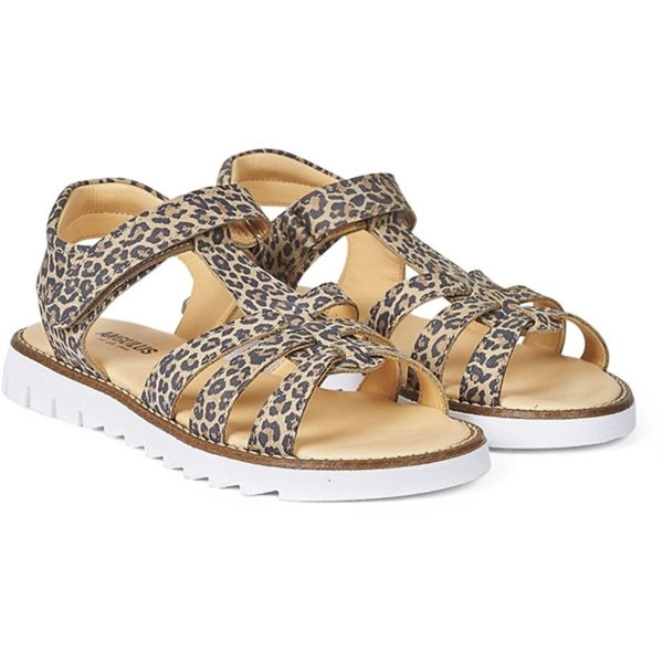 Angulus Sandal M. T-Rem Och Kardborreband Leopard on Sale