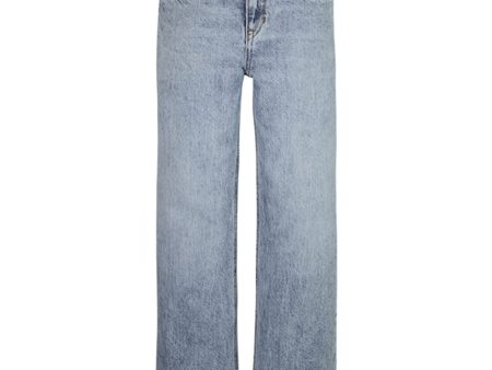 Calvin Klein Wide Leg Byxor Salt Pepper Light Sale