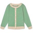 Fliink Jelly Bean Green Stripe Fave Stripe Stickat Cardigan For Discount