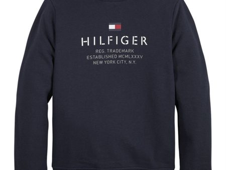 Tommy Hilfiger Logo Sweatshirt Desert Sky Sale