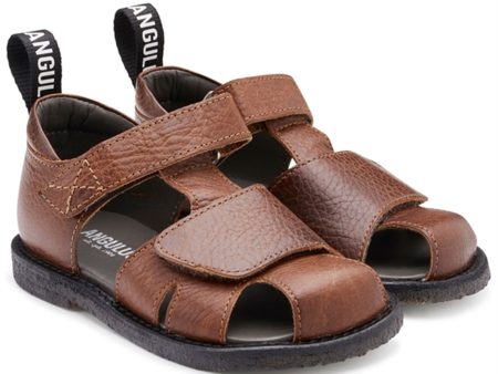 Angulus Sandal M. Kardborreband Cognac For Cheap