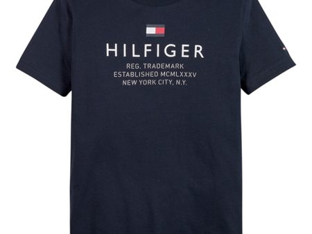 Tommy Hilfiger Logo T-shirt Desert Sky Online Hot Sale