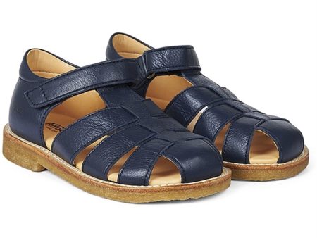 Angulus Sandal M. Kardborreband Navy on Sale