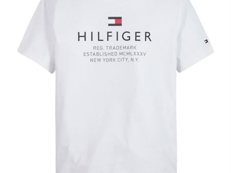 Tommy Hilfiger Logo T-shirt White For Discount