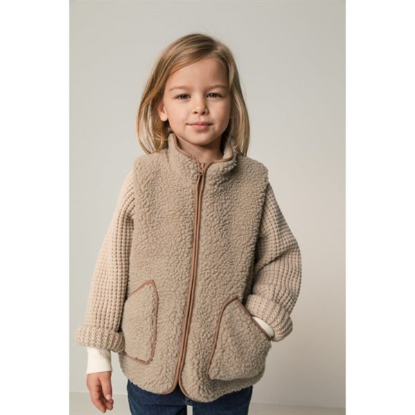 MarMar Joby Teddybear Fleece Väst Sandstone Online