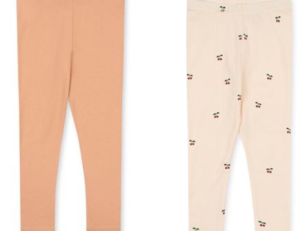 Konges Sløjd Cherry  Toasted Almond Basic Leggings 2-pack Online