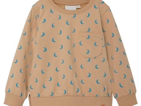 Lil Atelier White Pepper AOP Salon Sweatshirt For Cheap