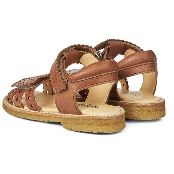 Angulus Sandal M. Kardborreband Och Hjärtan Tan Online Hot Sale