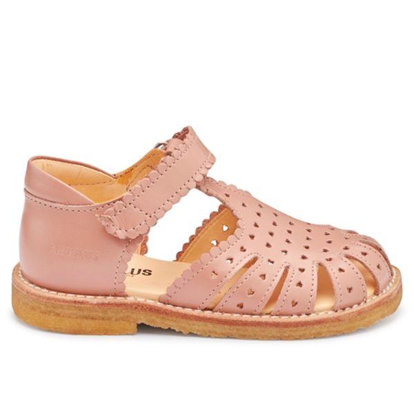 Angulus Sandal M. Kardborreband Och Hjärtan Dark Peach For Cheap