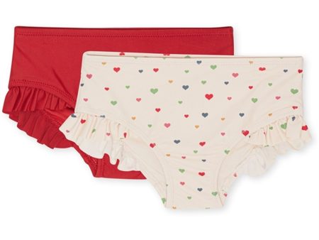 Konges Sløjd Multi Hearts Manuca Bikini underdel 2-pack For Discount