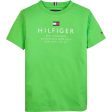 Tommy Hilfiger Logo T-shirt Spring Lime Hot on Sale