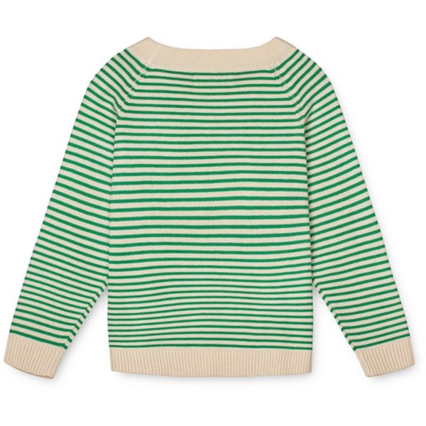 Fliink Jelly Bean Green Stripe Fave Stripe Stickat Cardigan For Discount