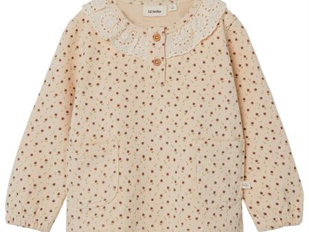 Lil Atelier Fog AOP Salina Sweatshirt on Sale