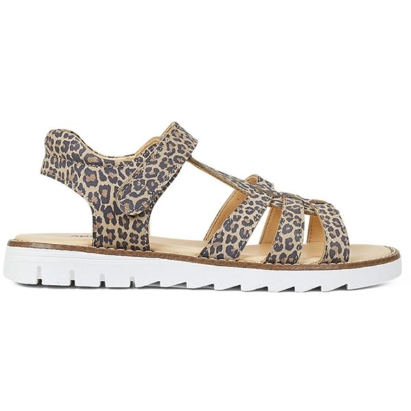 Angulus Sandal M. T-Rem Och Kardborreband Leopard on Sale