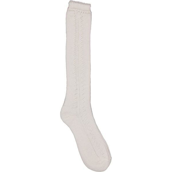 MarMar Gentle White Pointelle Knæstrømper Supply