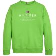 Tommy Hilfiger Logo Sweatshirt Spring Lime For Discount