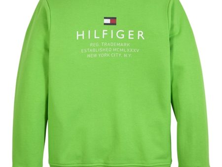 Tommy Hilfiger Logo Sweatshirt Spring Lime For Discount