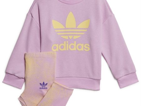 adidas Bliss Lilac Sweat Set Supply