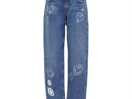 Kids ONLY Medium Blue Denim Robyn Smile Jeans Online Hot Sale