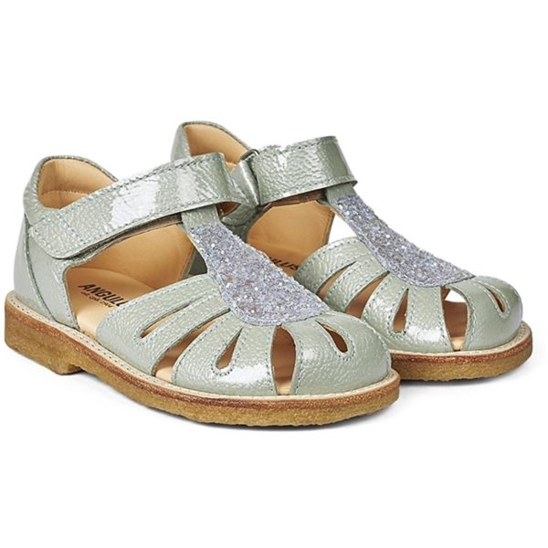 Angulus Sandal M. Kardborreband Mint Mint glitter on Sale