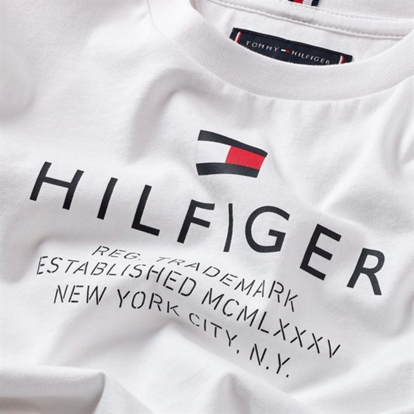 Tommy Hilfiger Logo T-shirt White For Discount