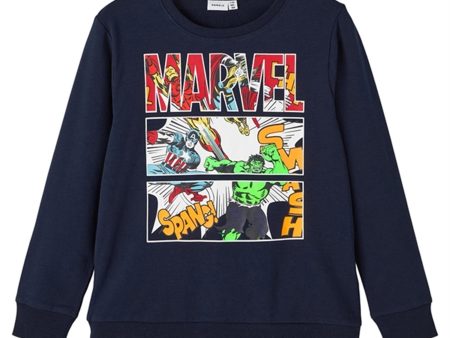 Name it Dark Sapphire Foss Marvel Sweatshirt For Discount