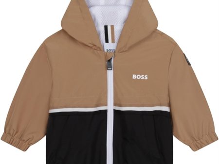 Hugo Boss Bebis Hooded Windbreaker Black Online Sale