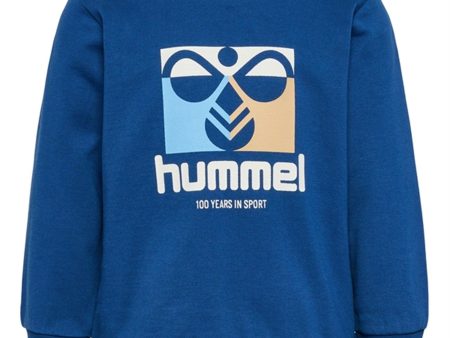 Hummel Navy Peony Lime Sweatshirt For Sale