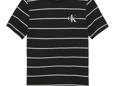 Calvin Klein Print Sunreveal Stripe T-shirt Ck Black on Sale