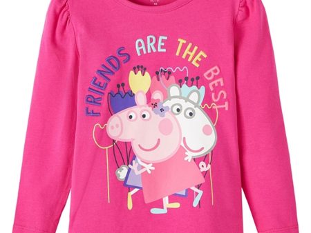 Name it Pink Yarrow Furri Peppa Pig Tröja Sale