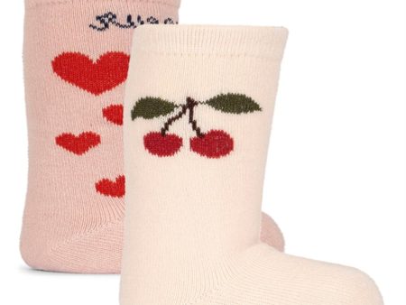 Konges Sløjd Jacquard Strumpor 2-pack Bon Coeur For Discount