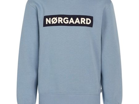 Mads Nørgaard Organic Sweat Solo Sweatshirt Faded Denim on Sale