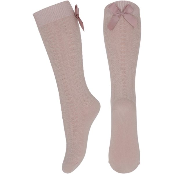 MP 67006 Sofia Knee Socks Bow 853 Rose Dust Online now