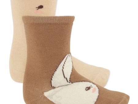 Konges Sløjd Jacquard Strumpor 2-pack Lapin Online now