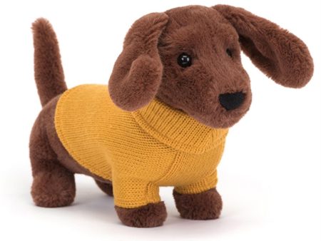 Jellycat Sweater Gravhund Gul 14 cm For Cheap