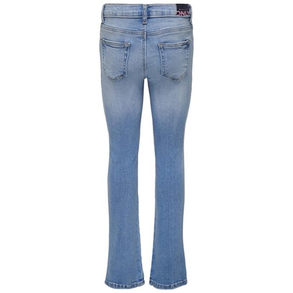 Kids ONLY Light Blue Denim Hush Flared Slit Jeans Cheap