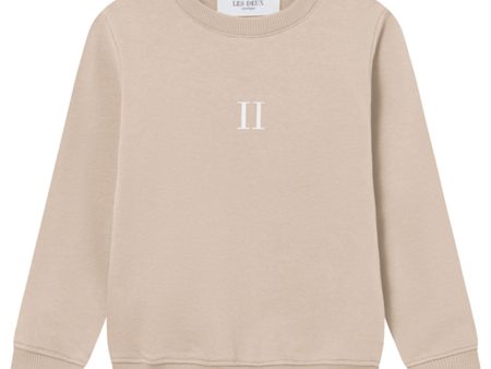 Les Deux Kids Dark Sand White Mini Encore Sweatshirt on Sale