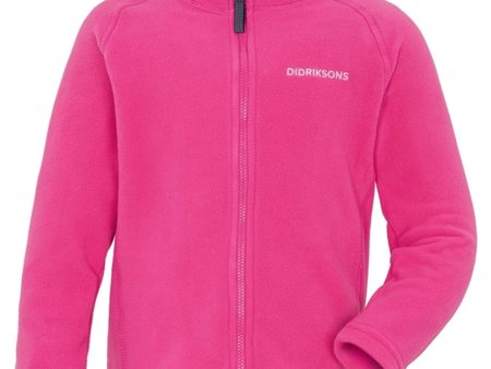 Didriksons Monte Plastic Pink Fleece Jacka m. Dragkedja For Cheap