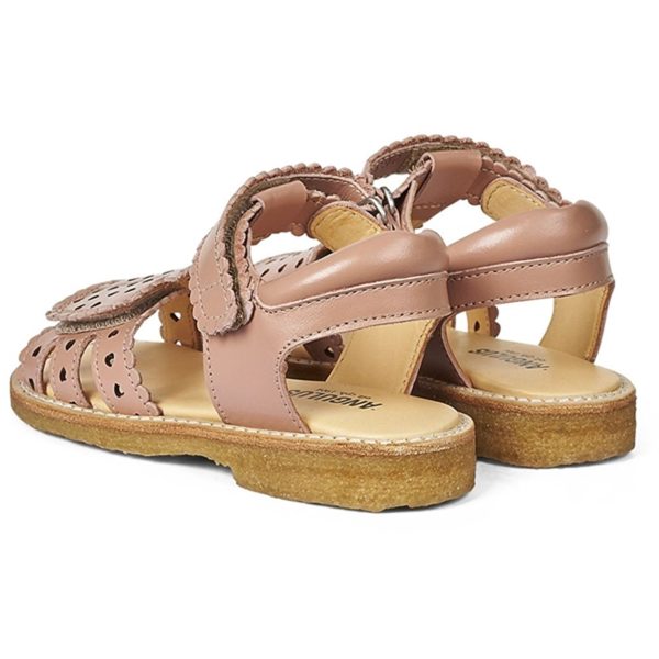 Angulus Sandal M. Kardborreband Och Hearts Dark Peach Supply