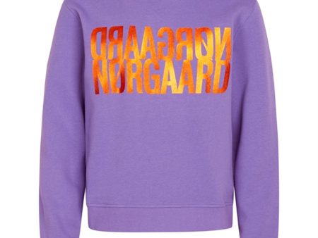 Mads Nørgaard Organic Sweat Talinka Sweatshirt Paisley Purple Discount