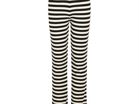 Mads Nørgaard 5x5 Classic Stripe Lala Leggings Black Vanilla Ice Hot on Sale