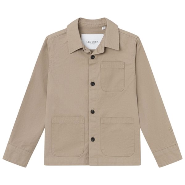 Les Deux Kids Desert Taupe Jason Twill Overshirt Fashion