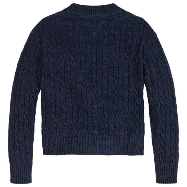 Tommy Hilfiger Chenille Kabel Sweater Desert Sky Online Sale