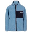 Mads Nørgaard Teddy Fleece Jeffo Jacka Faded Denim For Discount